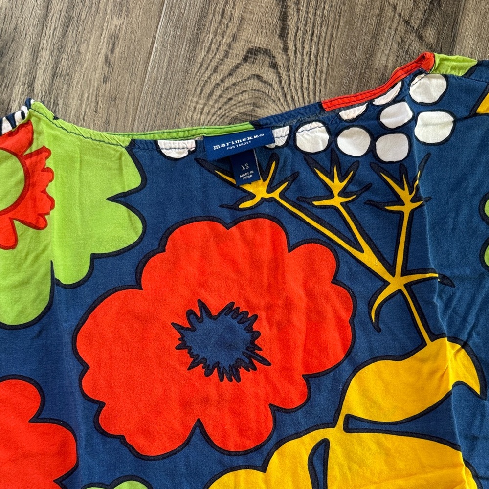 ✨ Marimekko for Target Floral Tunic Top – Sleeveless, Long Length ✨ Size XS